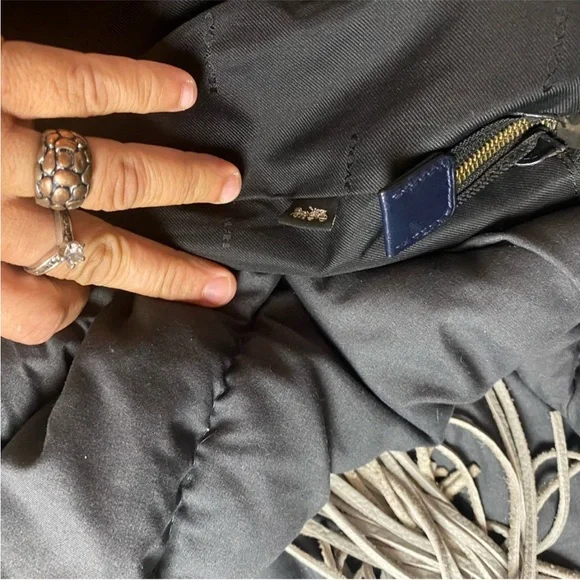 Coach Blue and Black Messenger Bag with Futuristic Design - Picture 6 of 8